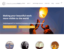 Tablet Screenshot of clearlypresentable.com